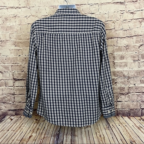 Paper Denim & Cloth Blue Check Button Long Sleeve Shirt - Picture 5 of 12